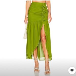 Lovers and Friends Maxi Skirt | Revolve Caputo Skirt in Green